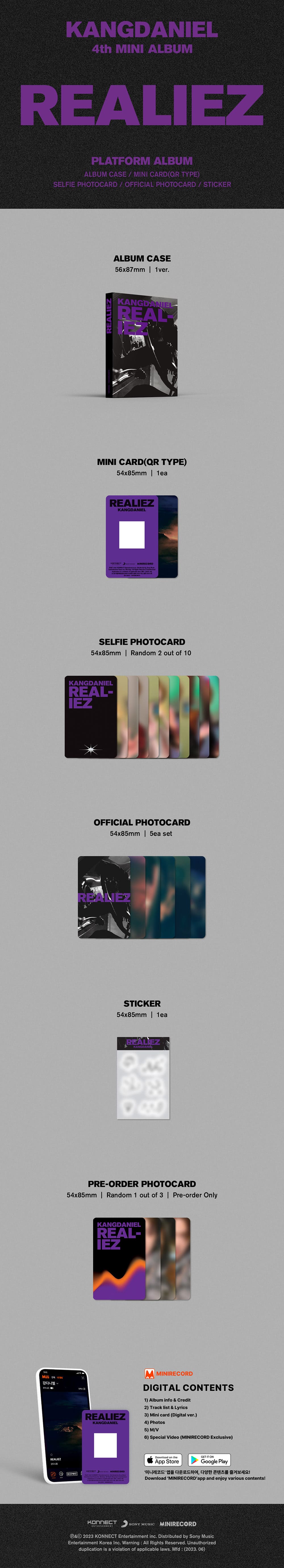 KANG DANIEL - 4TH MINI ALBUM [REALIEZ] PLATFORM ALBUM