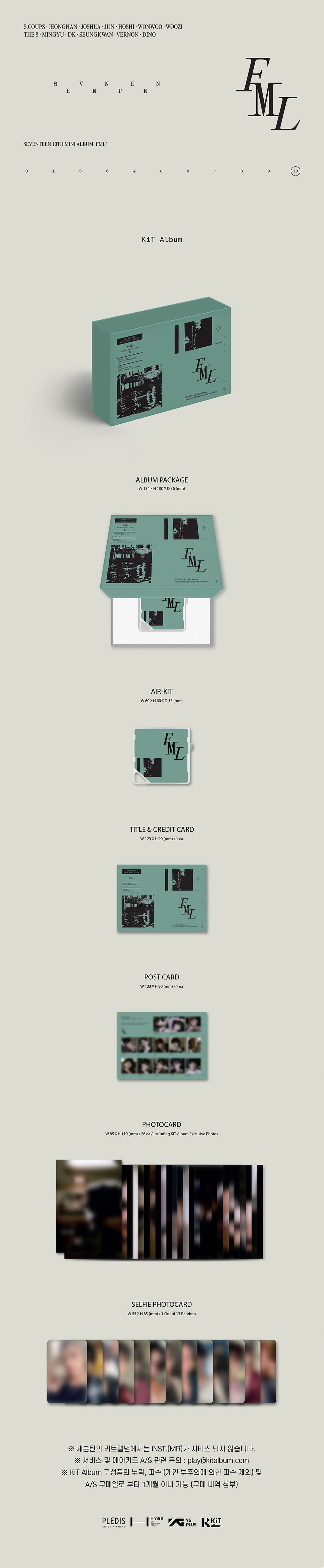 SEVENTEEN - 10TH MINI ALBUM [FML] KIT Ver.