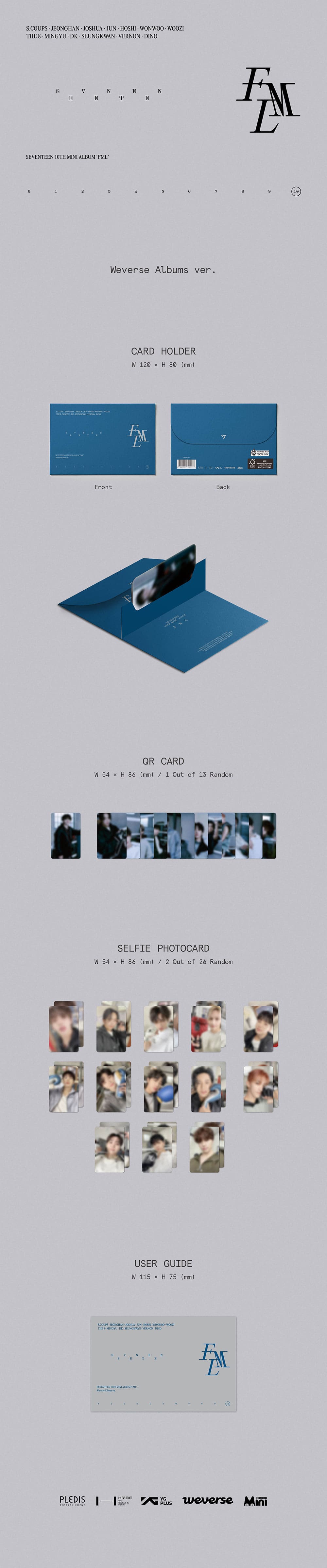 SEVENTEEN - 10TH MINI ALBUM [FML] WEVERSE ALBUMS VER.