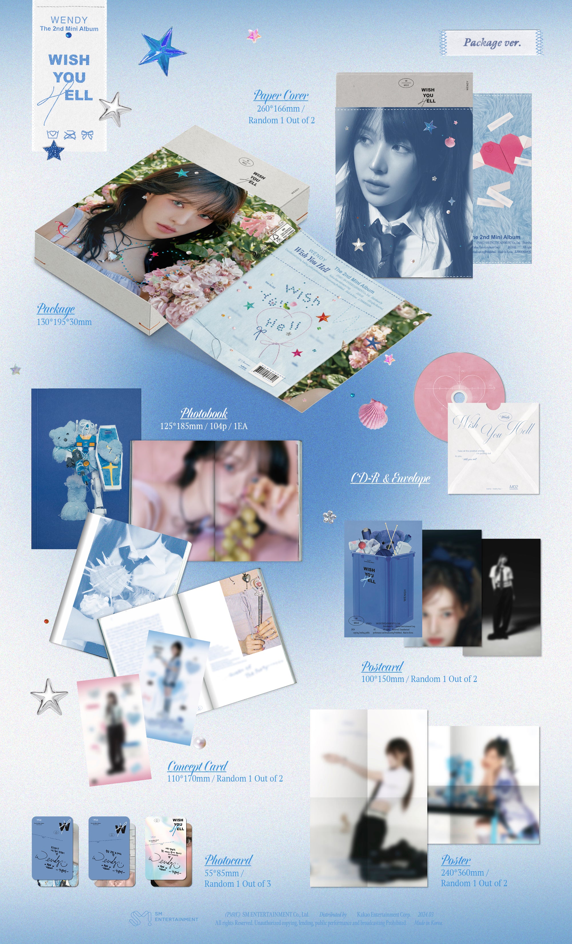 WENDY - 2ND MINI ALBUM [Wish You Hell] PACKAGE Ver.