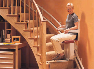 Curved Round the Corner Stairlift