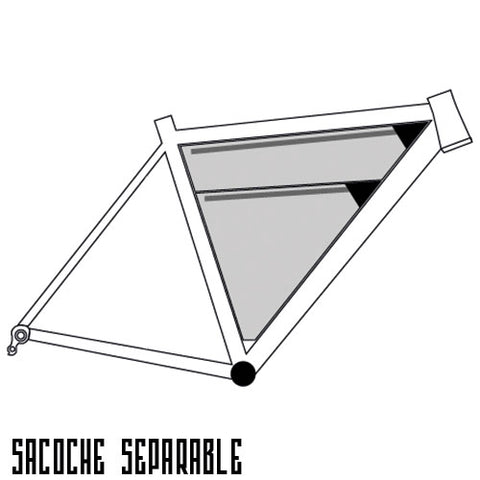 Sacoche de cadre séparable (illustration)