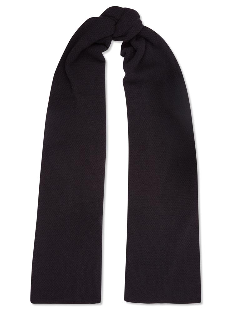 oversized black cashmere scarf