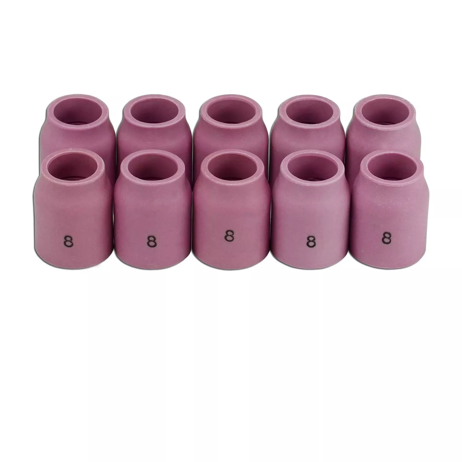 TIG Alumina Nozzle Gas Lens Ceramic Shield Cups 53N61S 8# Fit Welding Torch Accessories SR PTA DB WP 9 20 25 Series 10pcs