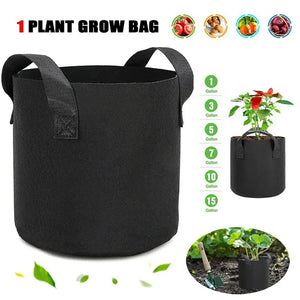1pc Fabric Grow Bags, Heavy Duty Thickened Fabric Grow Pots, Inflatable Fabric Pots With Handles - Gringo Supply Store