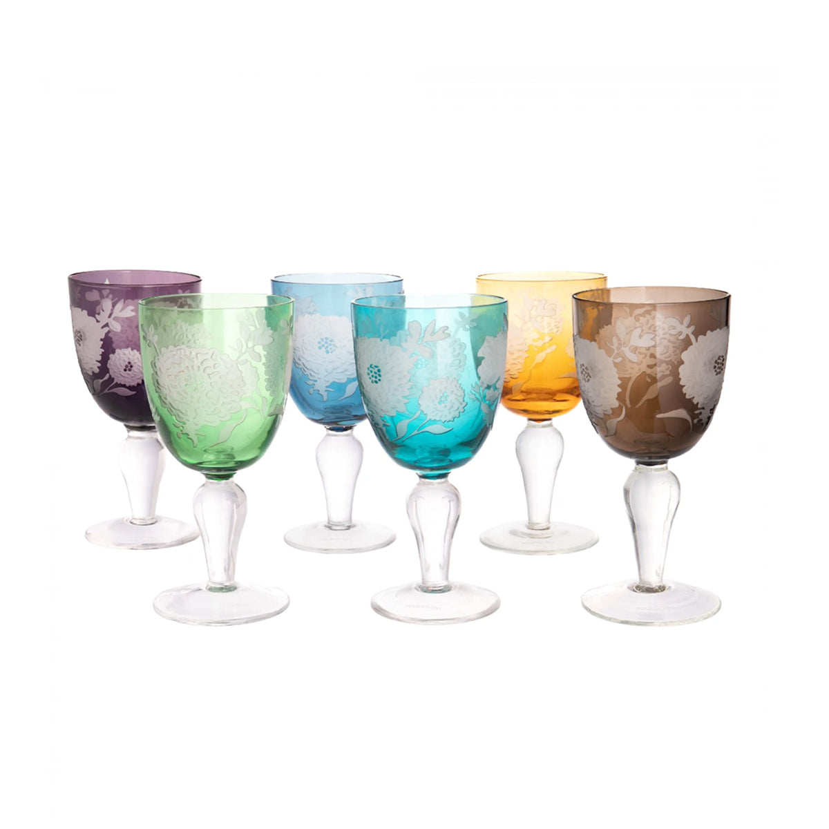 Crystal Champagne Glass Set (6), Leaf Pattern – Peyton Kane Home