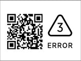 ERROR 3 ：表示風扇異常或故障。