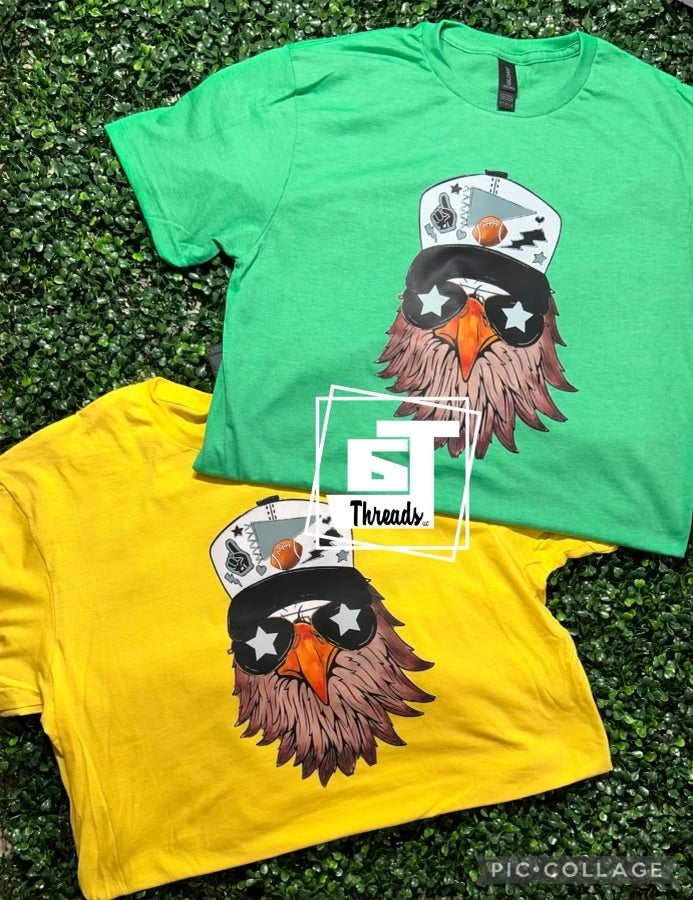 Gray and Black Eagles with cap- DTF ONLY