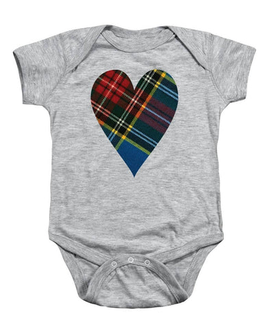 tartan baby onesie