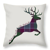Stag Leaping - Throw Pillow - Scottish Laird