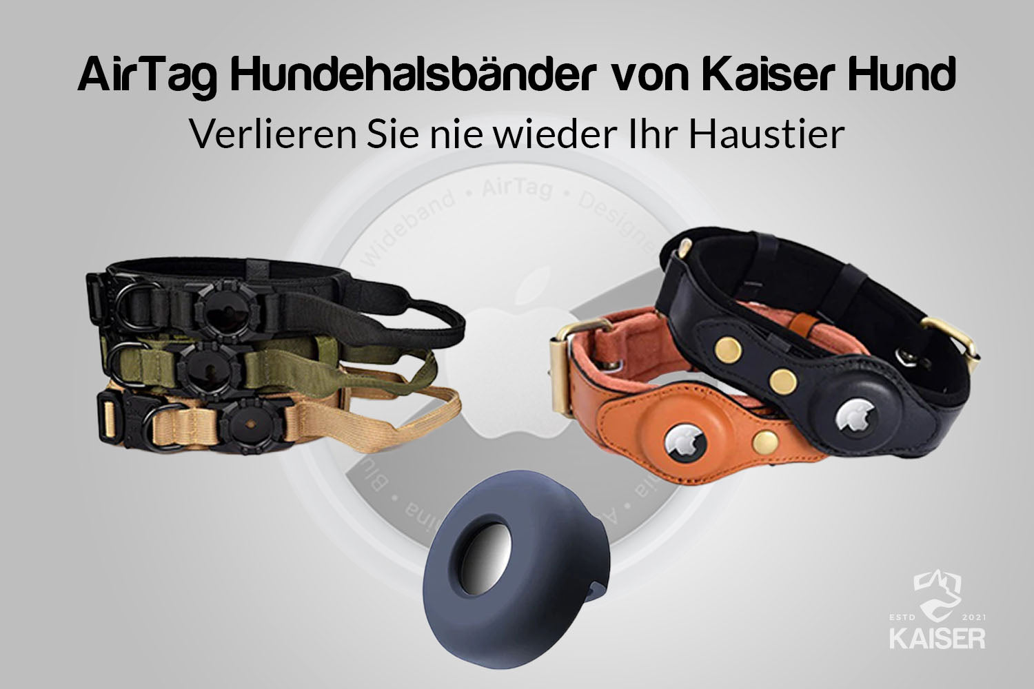 Hundehalsbänder mit Airtag