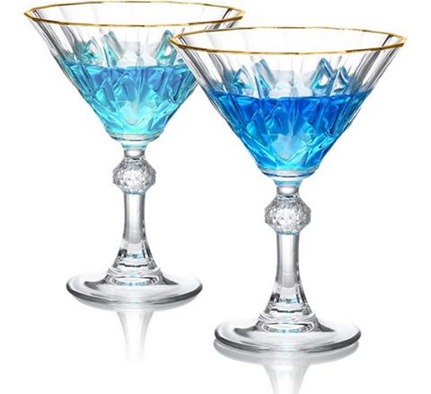 Crystalia Augusta Martini Glass (4-Count) - Brownsboro Hardware & Paint