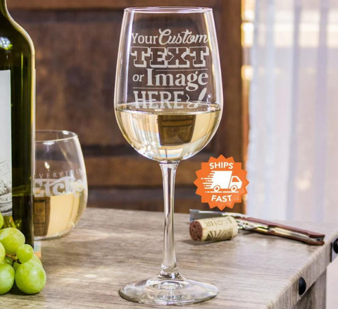 Custom Engraved Wine Tumbler  Personalized Wine Glass – Intricut Creations