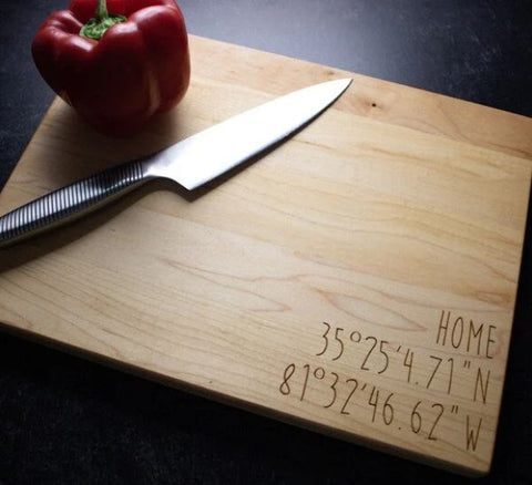 Coordinates Cutting Board