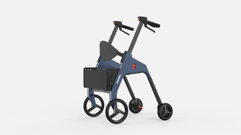 Camino smart walker with seatback, bag holder, lights and power wheels