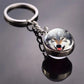 Animal Keychain Double Side Glass Ball Key Chain 0 Custom Items   
