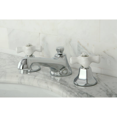 Elements of Design ES4461PX Widespread Bathroom Faucet with Brass Pop-Up, Polished Chrome