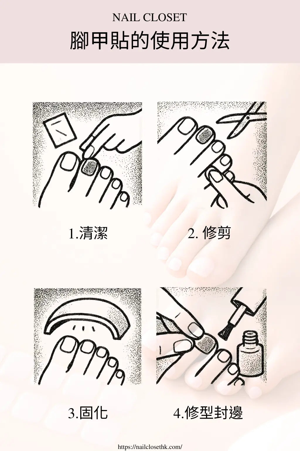 腳甲貼的使用方法