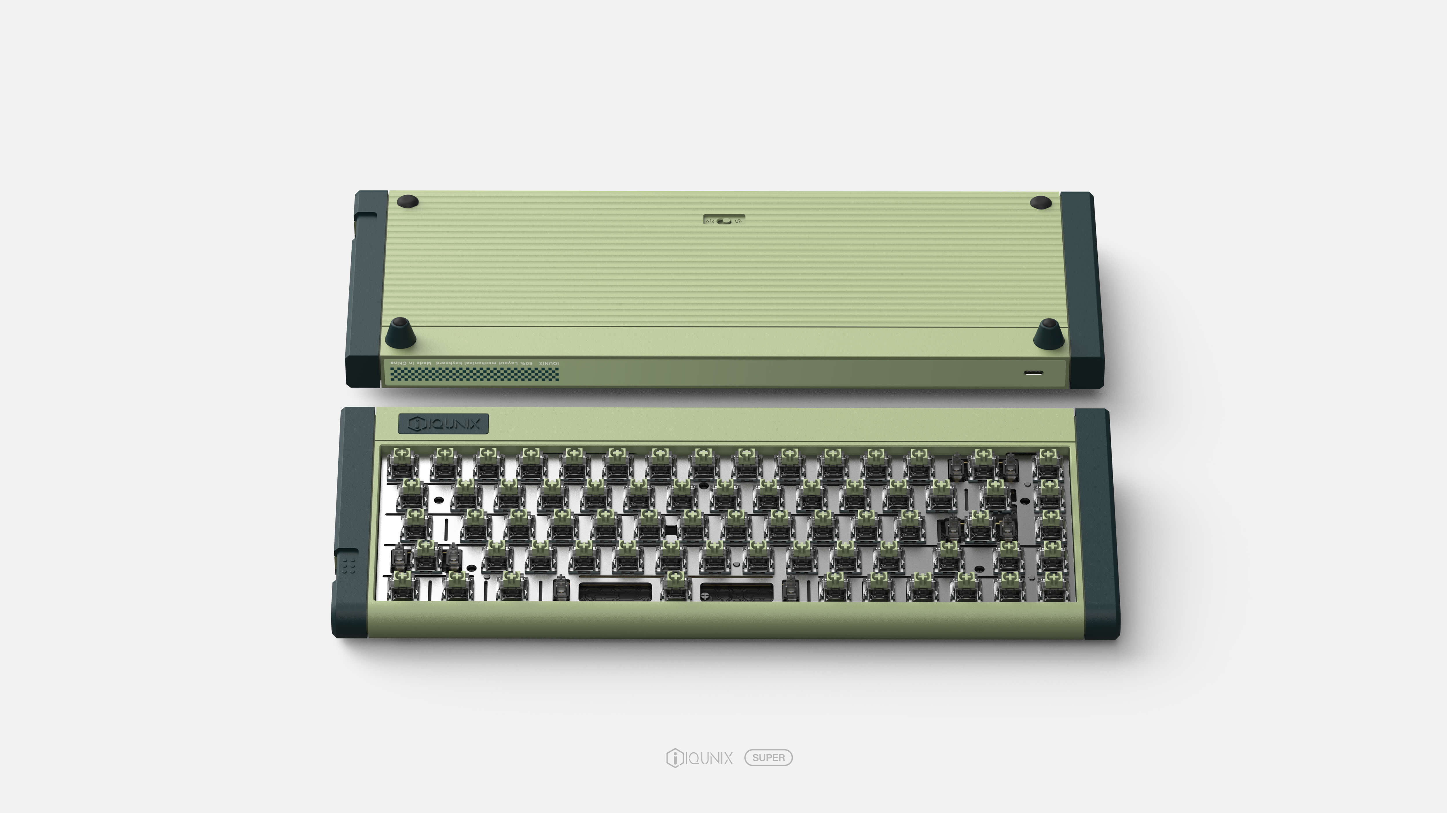 retro green keyboard kit