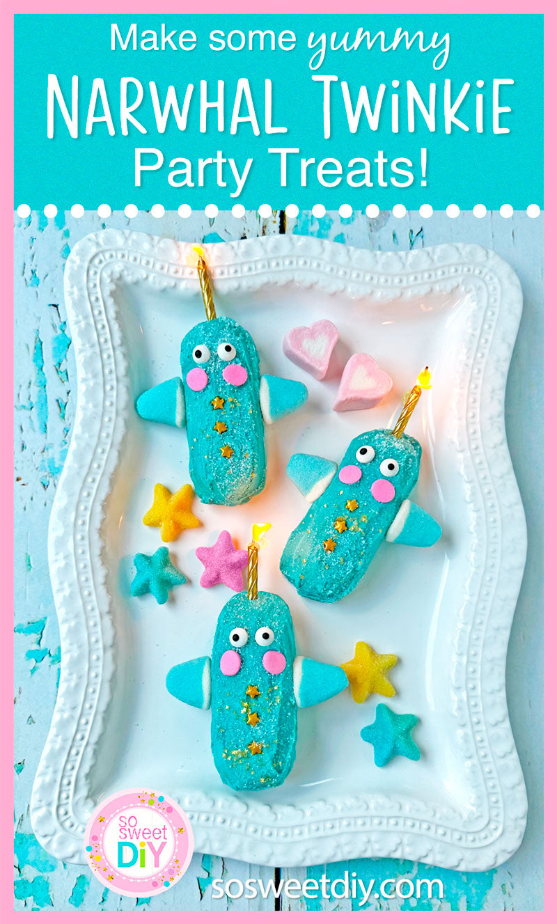 Narwhal Twinkie Party Treats by So Sweet DIY