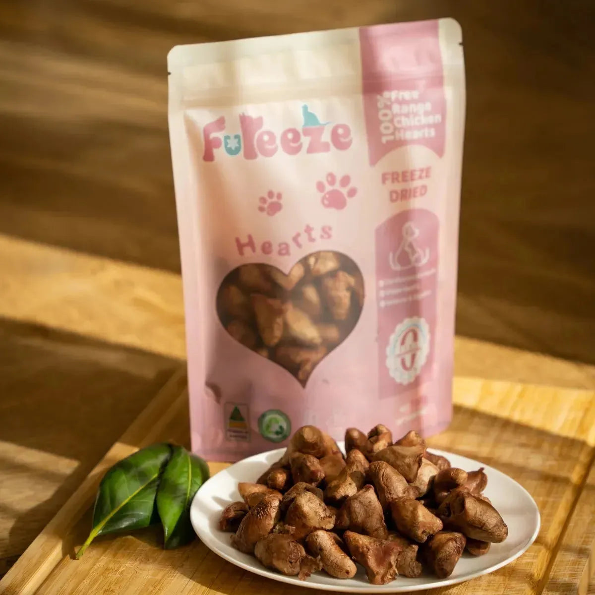 Freeze Dried Free Range Chicken Hearts By Fureeze™ 100g