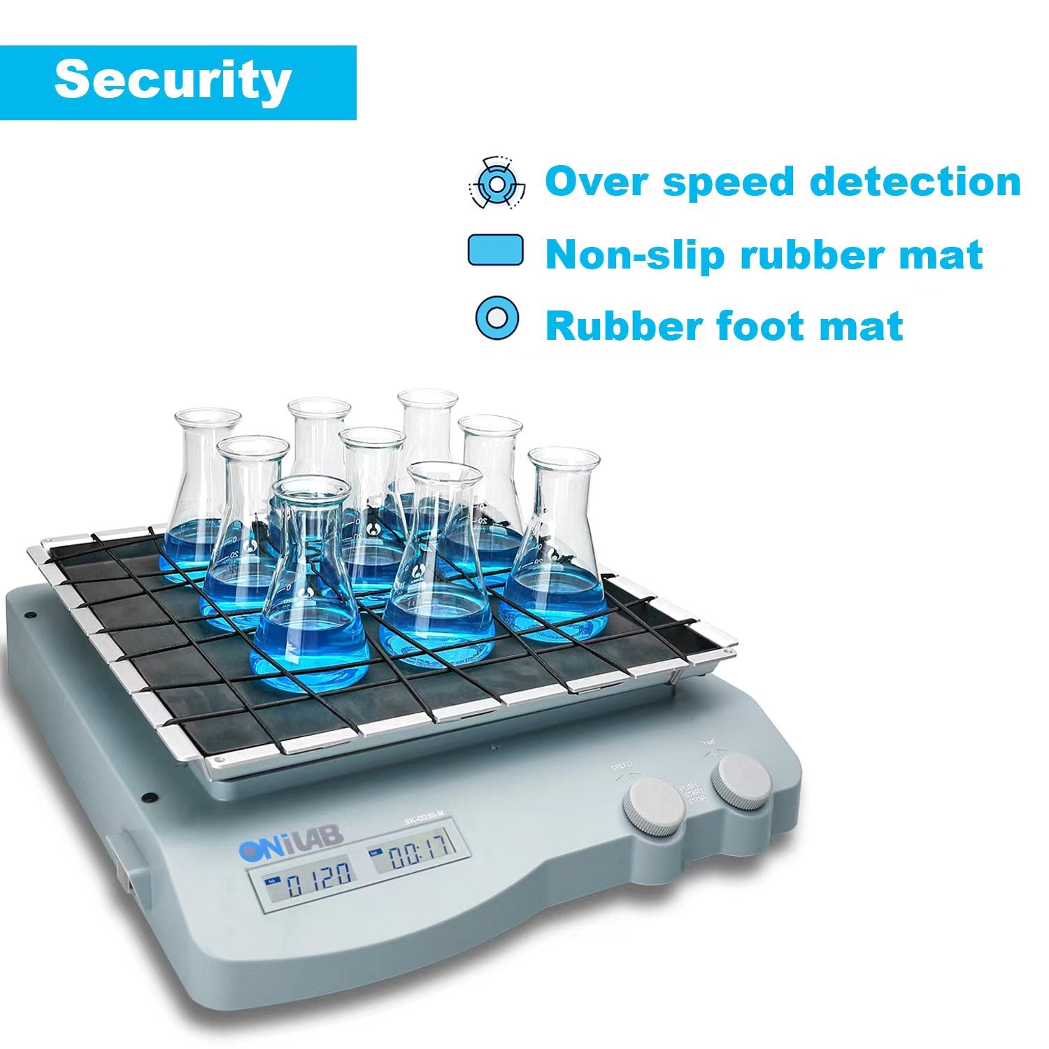 ONiLAB 280℃ 5 inch LED Digital Hotplate Magnetic Stirrer with Ceramic