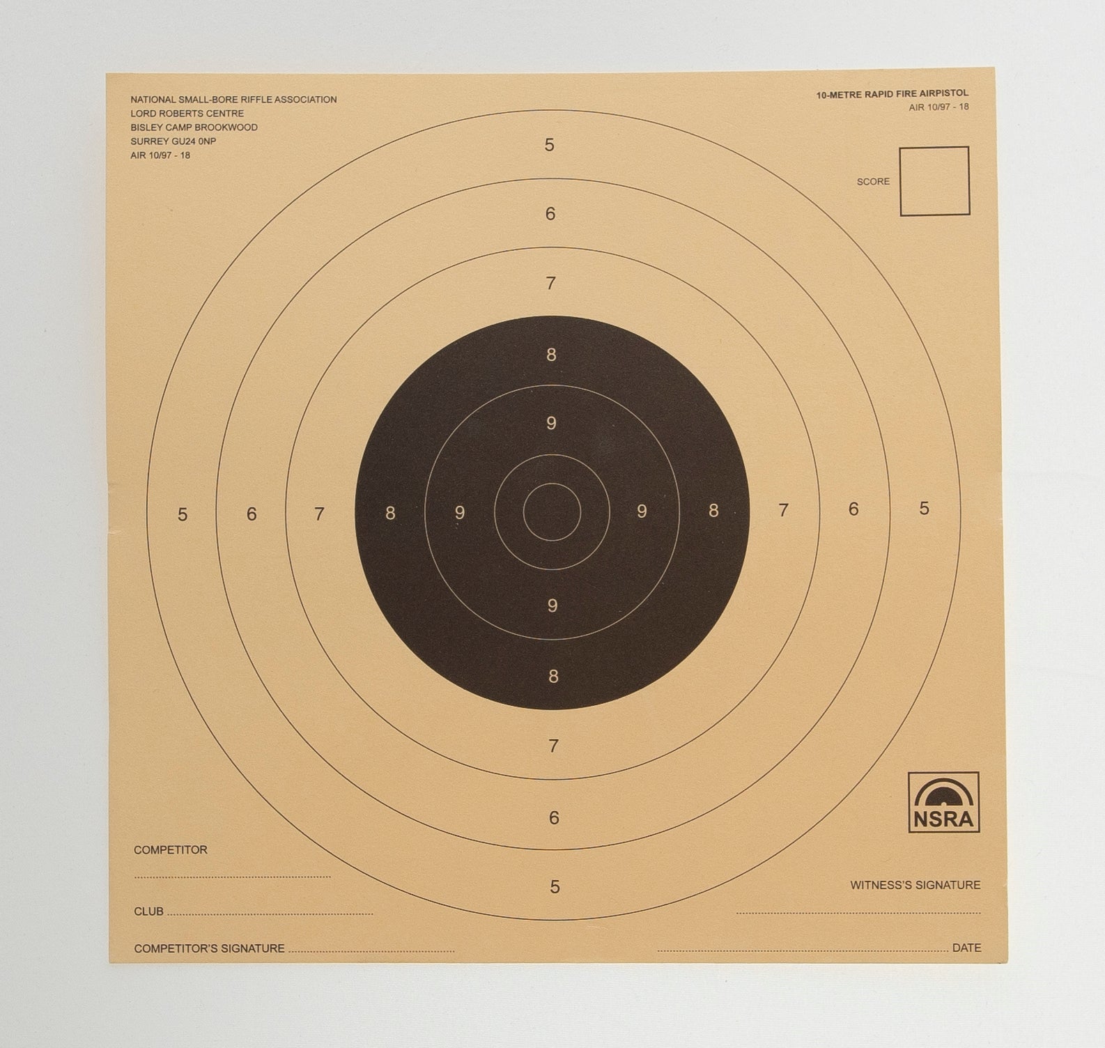 NSRA Air 10/97-18 (10M Rapid Fire Air 