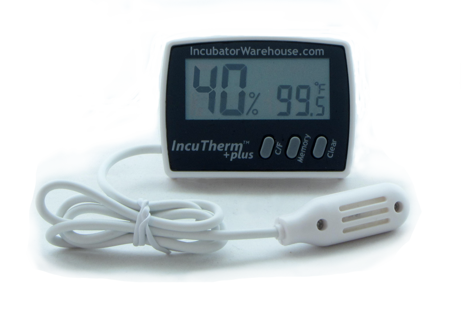 IncuTherm™ Plus Digital Thermometer/Hygrometer w Min/Max Memory & Remote  Probe, Egg Incubators, Large Display, Reads Celsius & Fahrenheit +/-1°,  Humidity Reads Accurate +/- 5%, chicken, quail, goose, duck, turkey,  pheasant, poultry, reptile, 1109