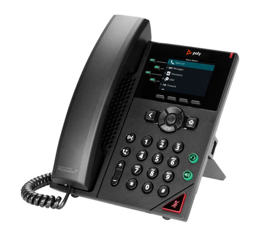 POLY VVX 250 téléphone de bureau IP PoE - 4 lignes SIP