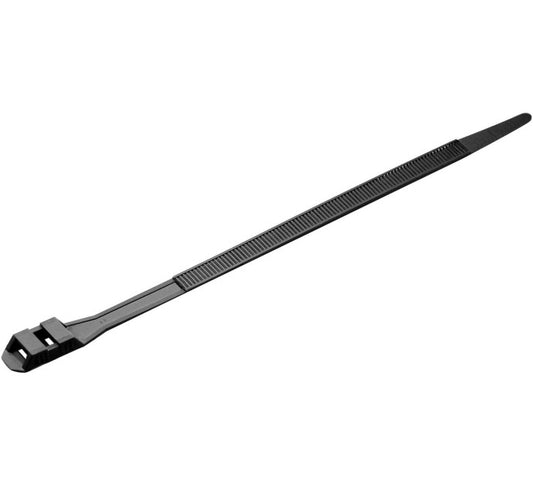 Lien serre-câbles noir nylon 66 - 100 pcs - 180 x 9 mm