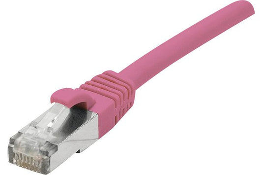 Cordon RJ45 catégorie 6A F/UTP LSOH snagless rose - 10 m