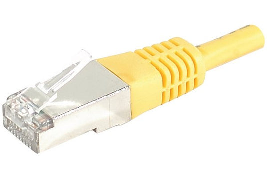 Cordon RJ45 catégorie 6 S/FTP jaune - 2 m