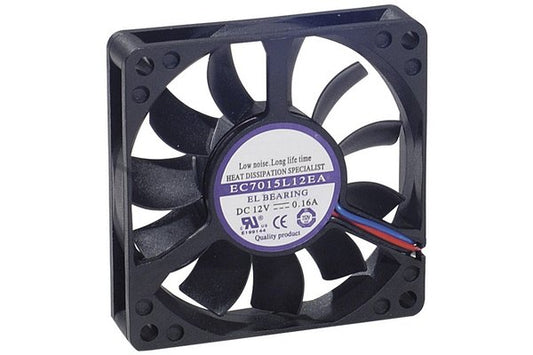 Ventilateur lubrifié à vie - 70x70x15