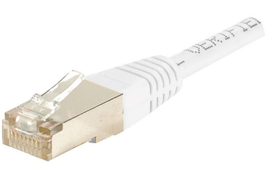 Cordon RJ45 catégorie 5e F/UTP blanc CCA - 5 m