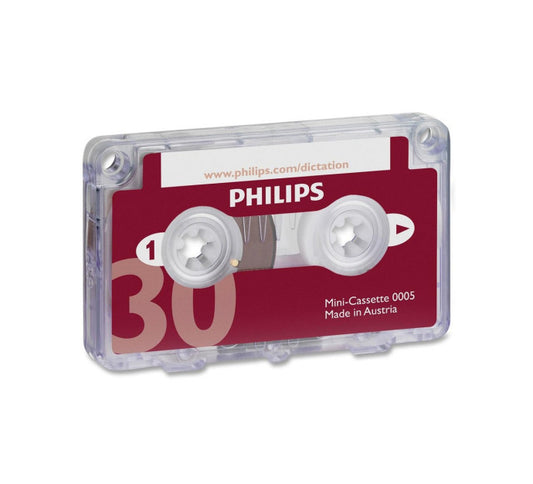 PHILIPS PocketMemo LFH0005 : Mini-cassette, 2x15mn d enregistrement, 10 pièces