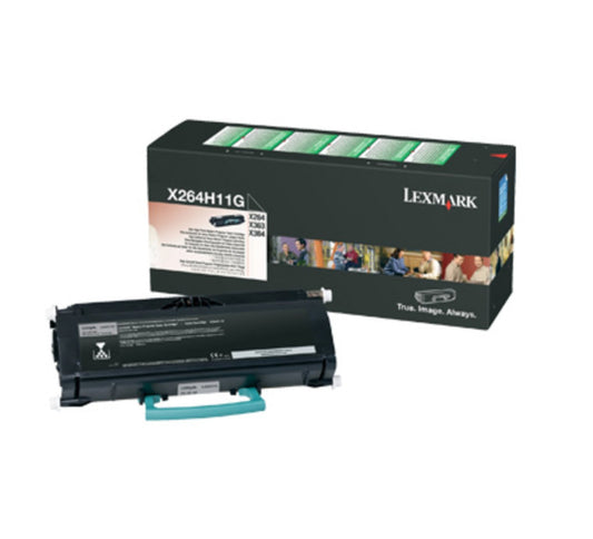 Toner LEXMARK X264H11G X264, X363, X364 - Noir