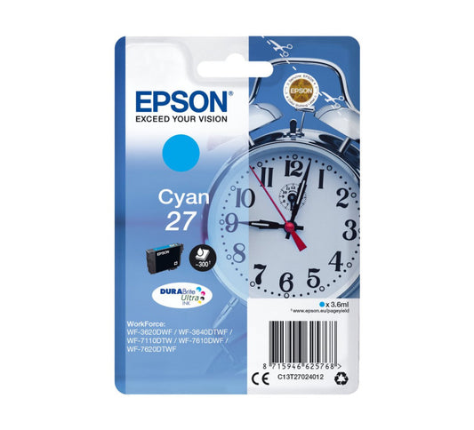 Cartouche EPSON C13T27024012 27 - Cyan