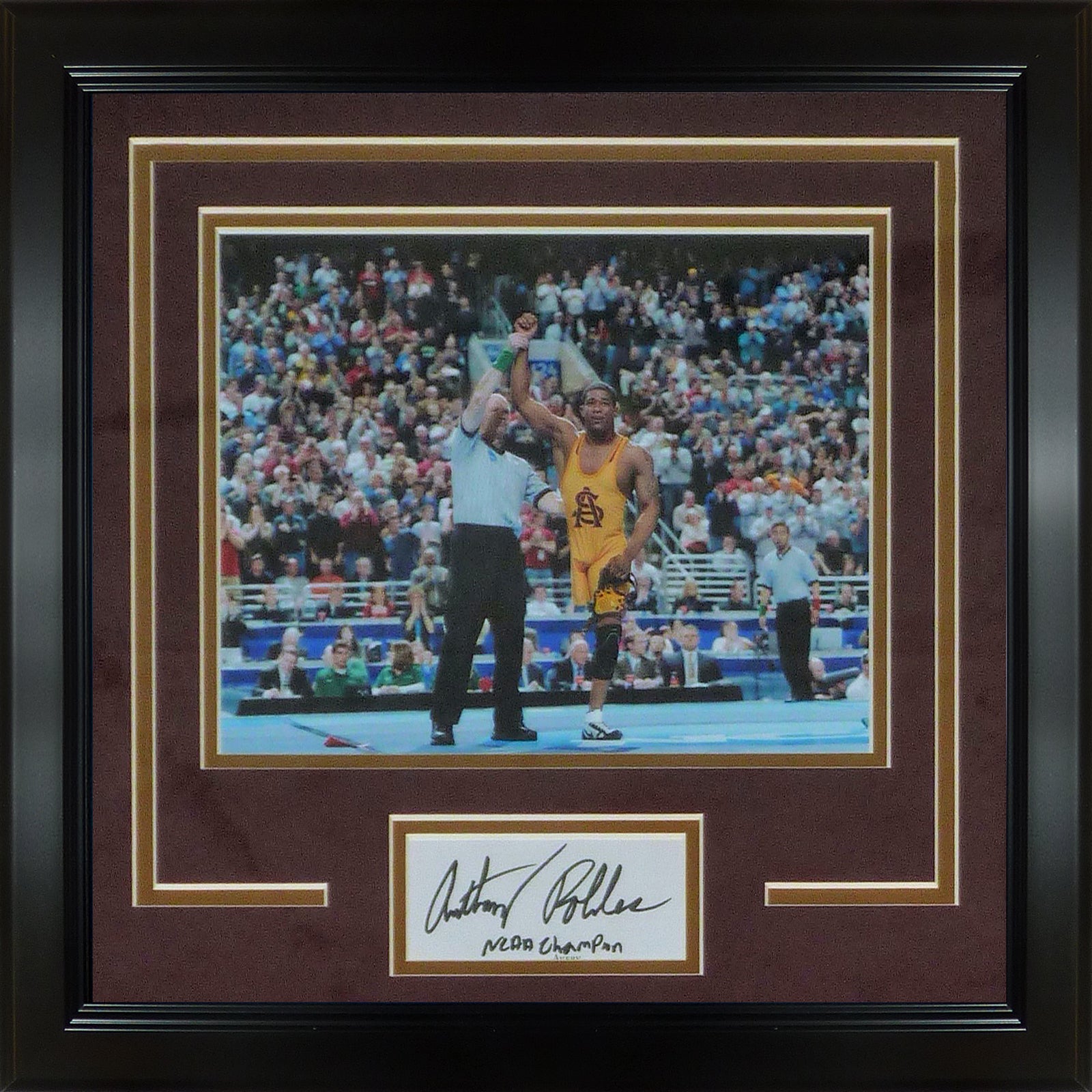 Anthony Robles Autographed Arizona State Sun Devils Wrestling Signature Series Frame - JSA