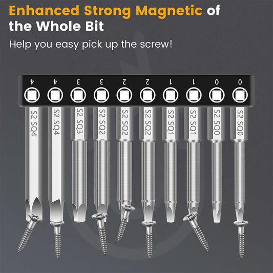 MulWark 11pc 1/4 Mini Ratchet Wrench Close Quarters Pocket Screwdriver Set  with High Torque 