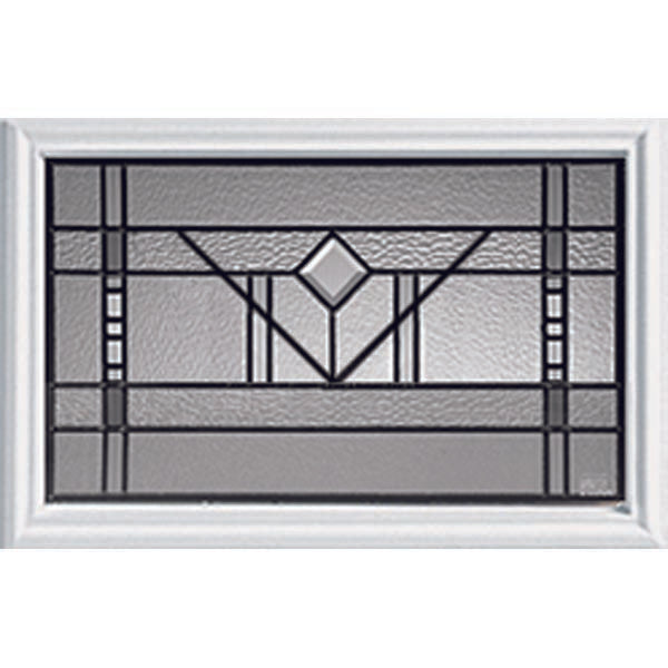 Western Reflections Riverwood Door Glass - 23.313" x 17.938" Craftsman Frame Kit - Zabitat product image