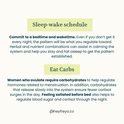 Cortisol and hormone balancing tips to manage your sleep-wake cycle and eat carbs