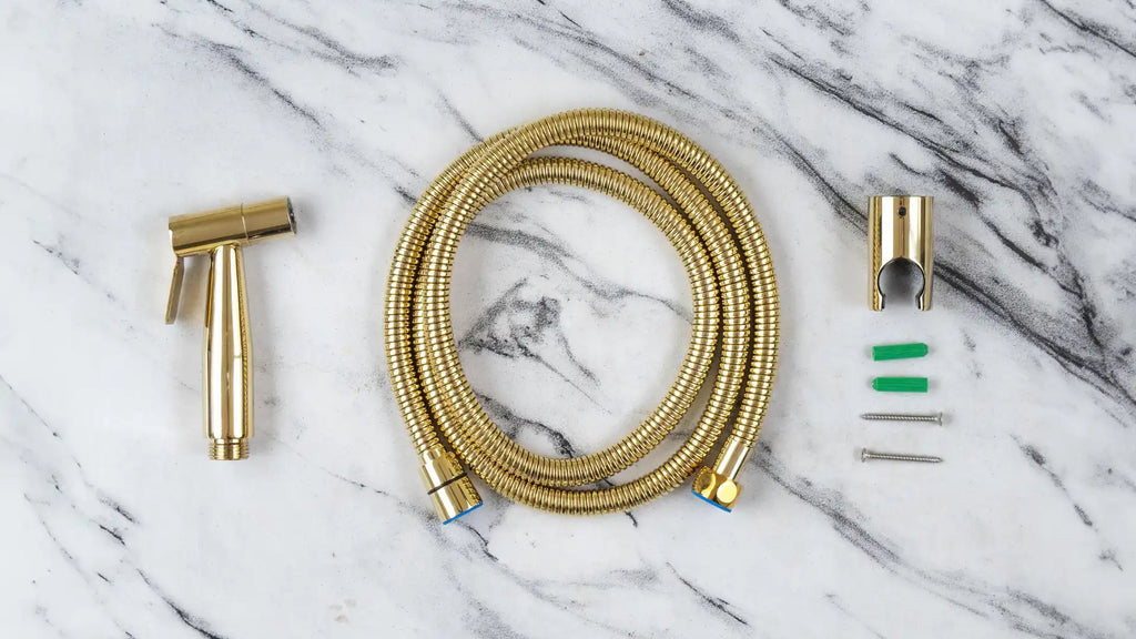 gold bidet spray set