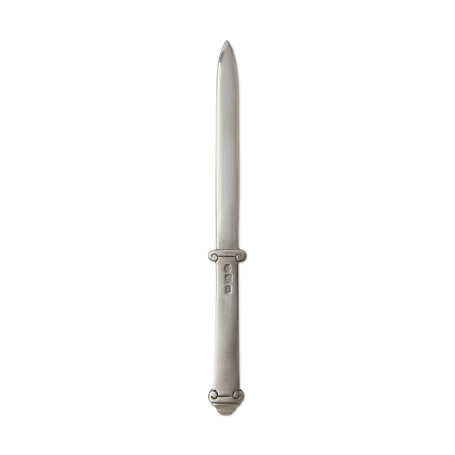 Pewter and stainless steel ruled letter opener, elegant classy gift