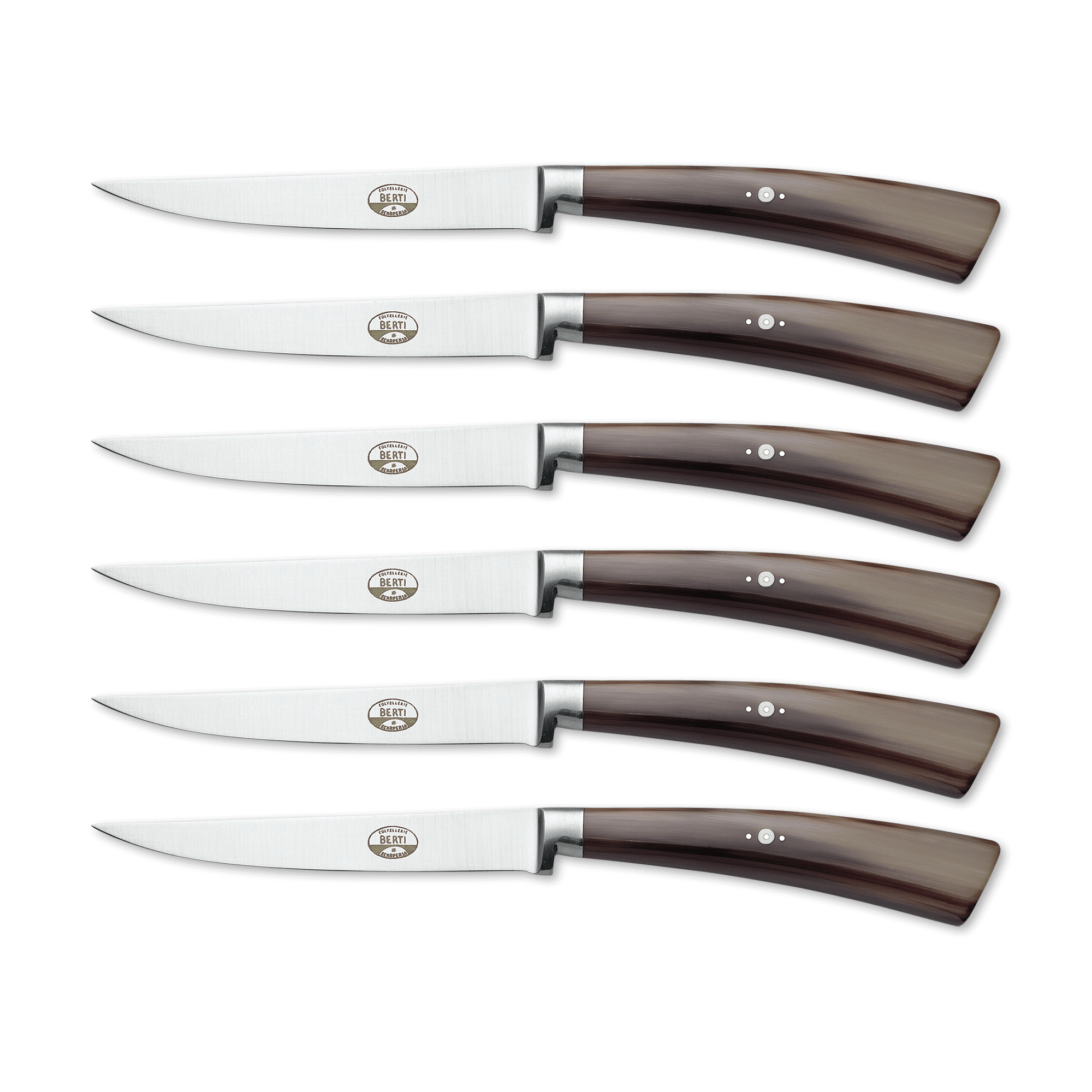 Insieme Kitchen Knife Set of 5, Cream Lucite
