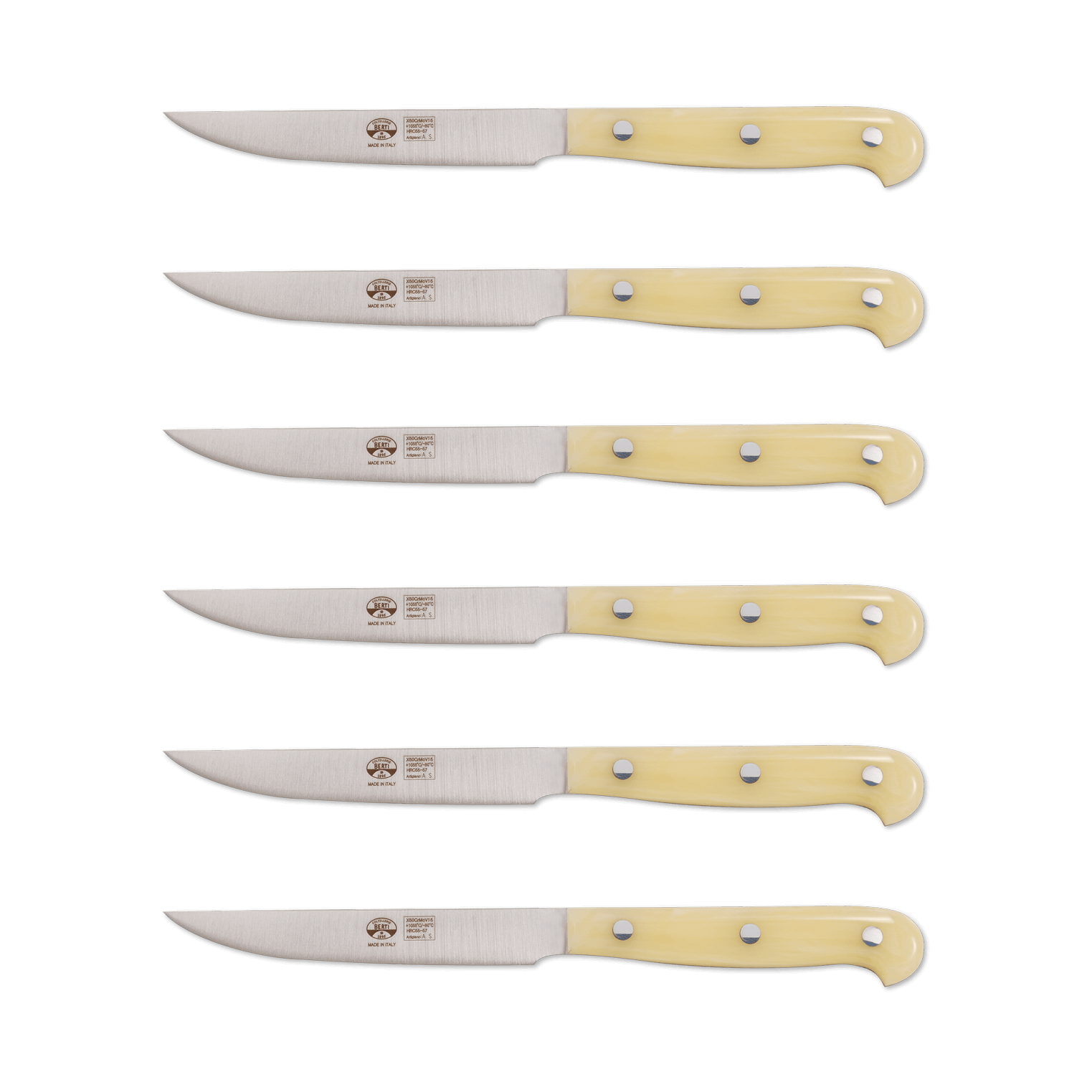 Berti Ebony Steak Knives Set of 6 – MARCH