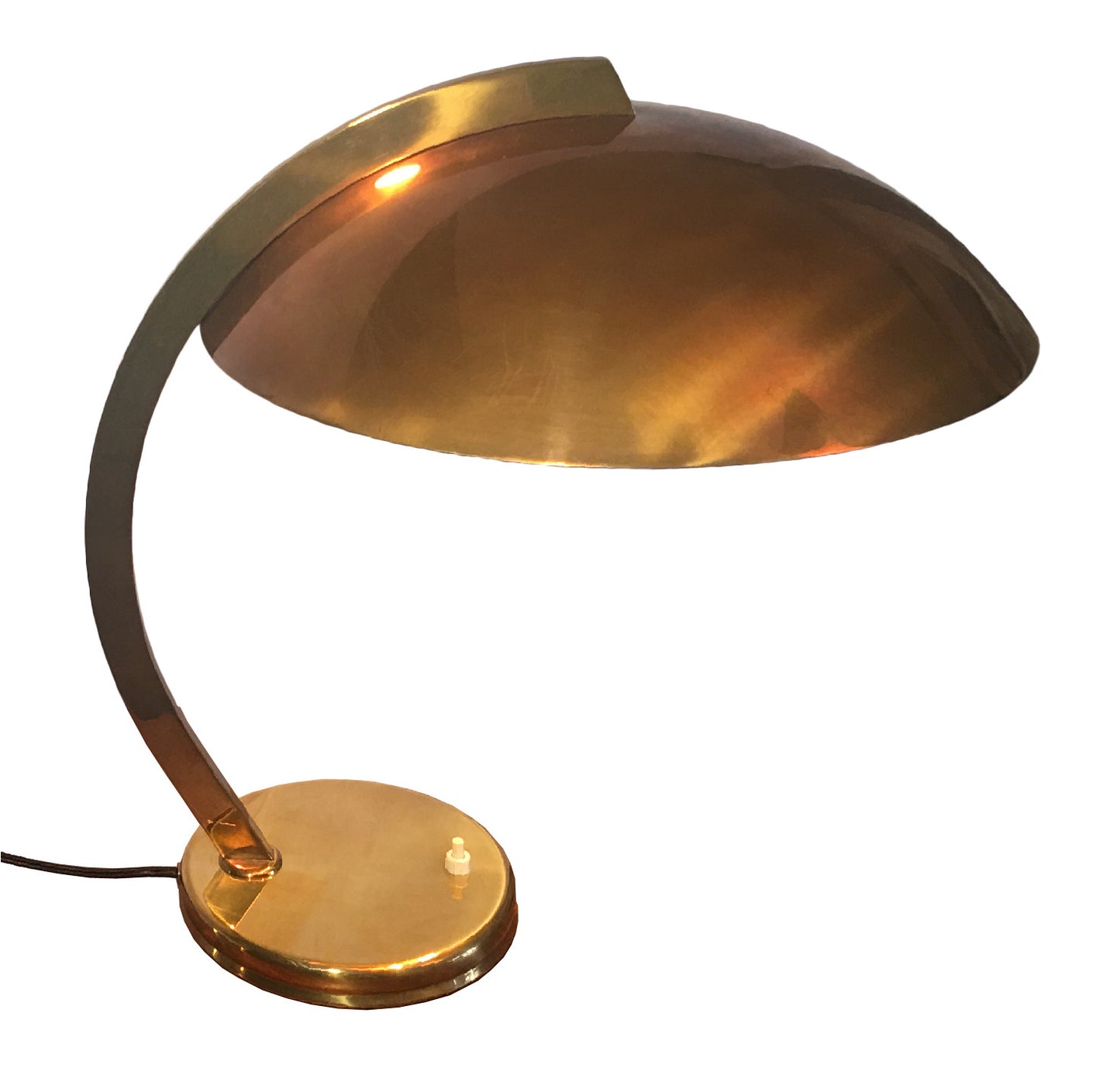 Vintage Art Deco brass table lamp, 1930