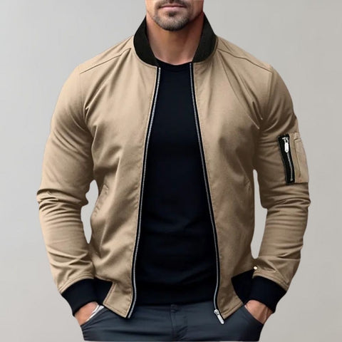 Khaki bomberjacke für Herren