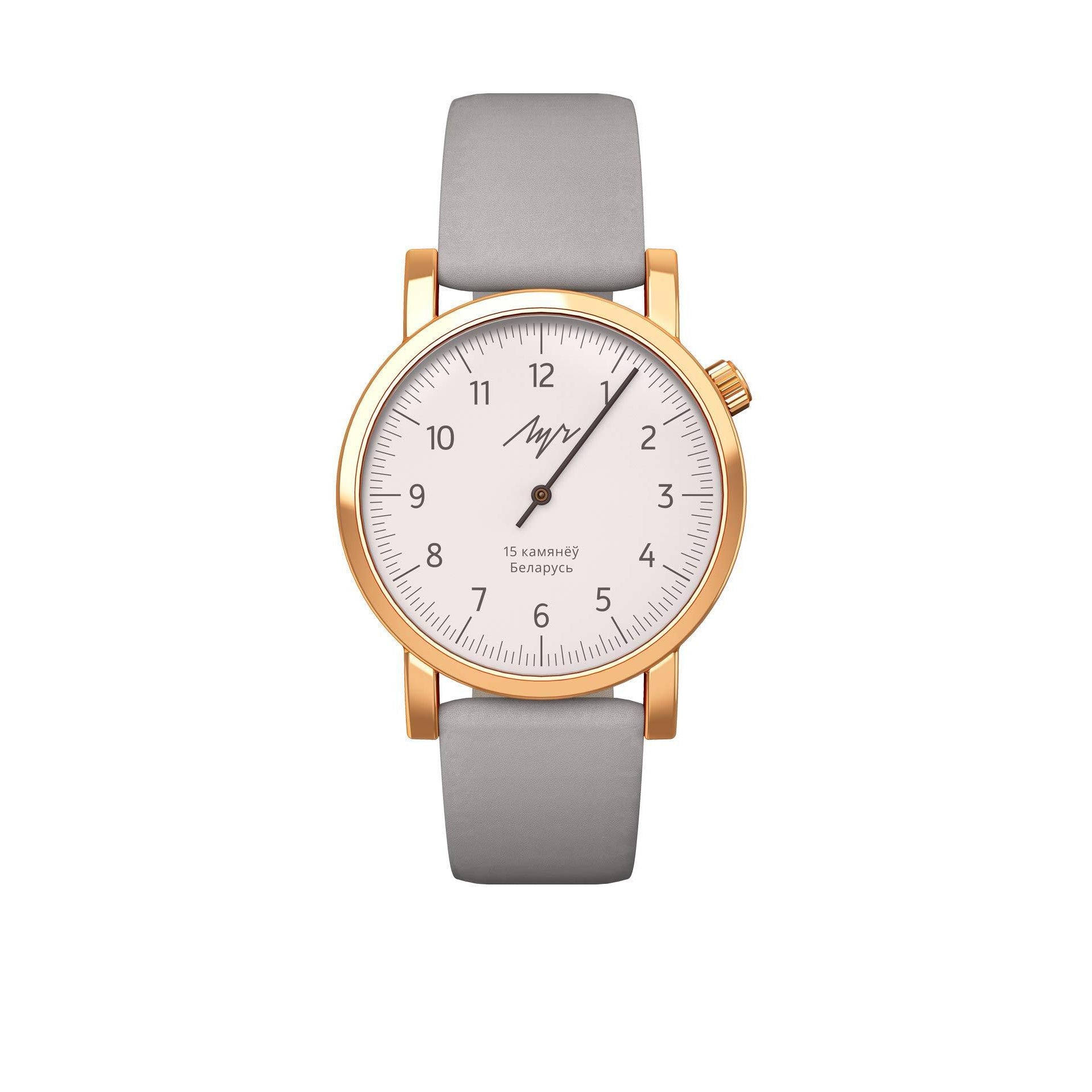 Luch Handwinding One-Handed Watch, Gold Plated - 015236757 ...