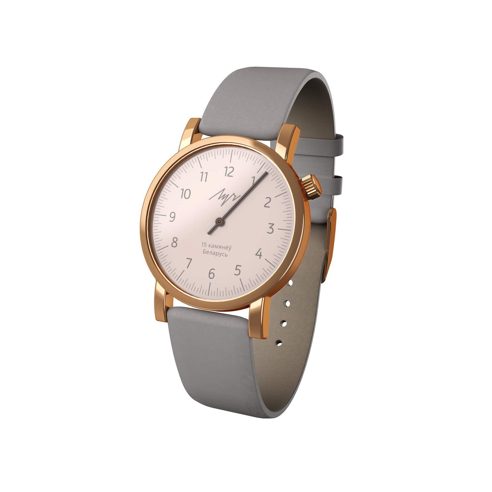 Luch Handwinding One-Handed Watch, Gold Plated - 015236757 ...