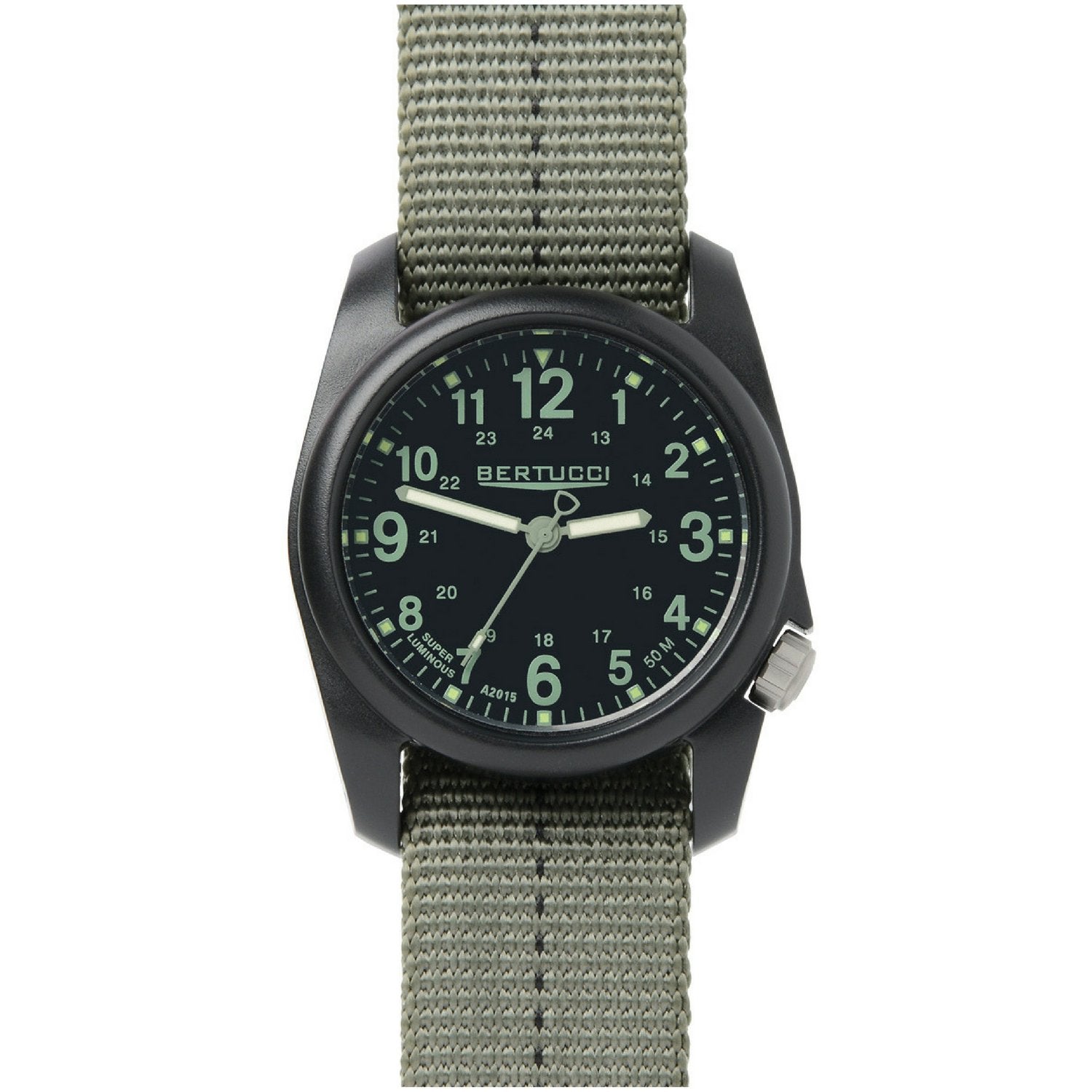 Bertucci DX3 Plus Field Resin Watch (Dash-Striped Drab Nylon Strap) 11 ...